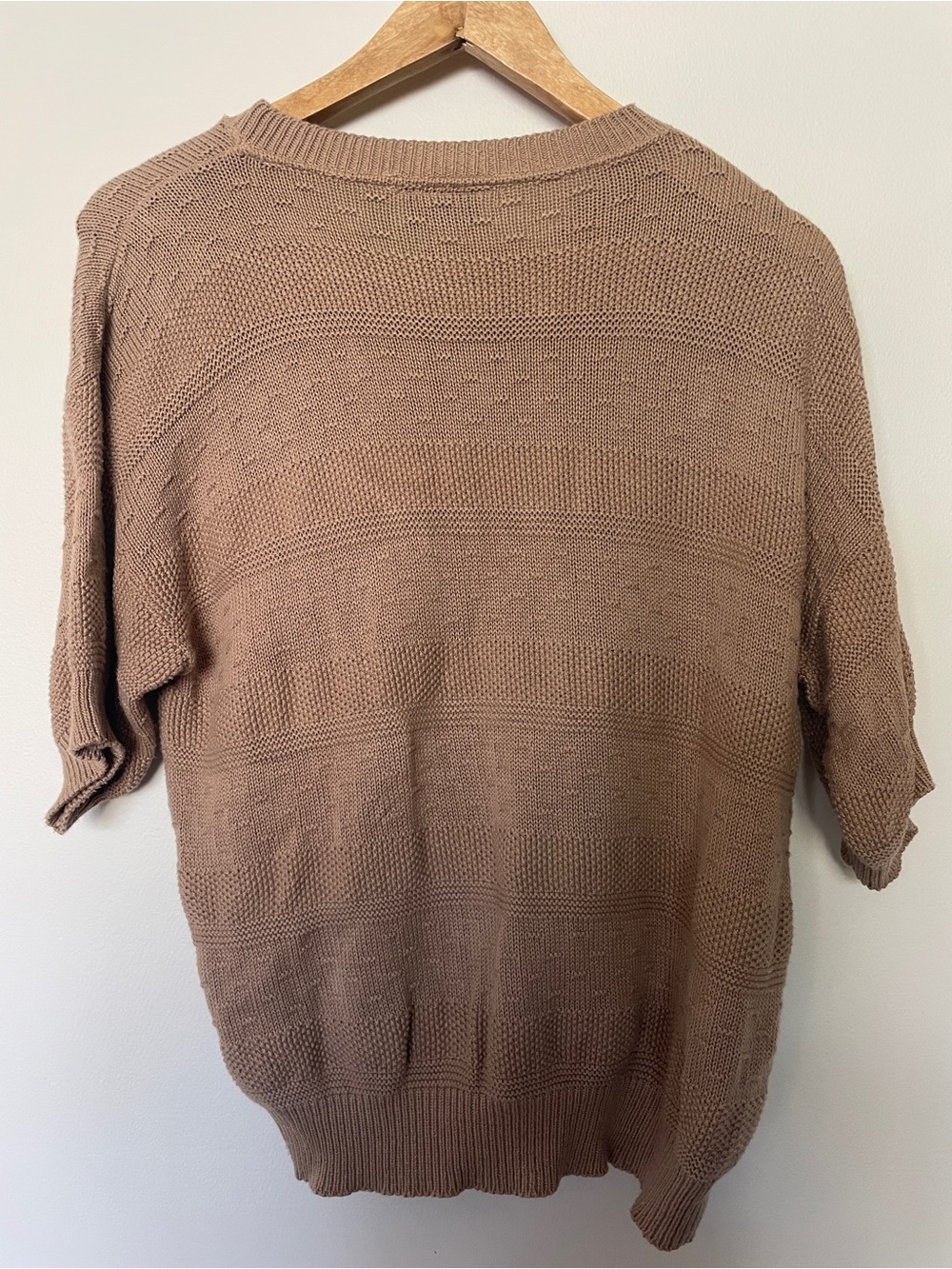 Vintage Cuddle Knit 100% Cotton Textured Sweater – Women’s Large